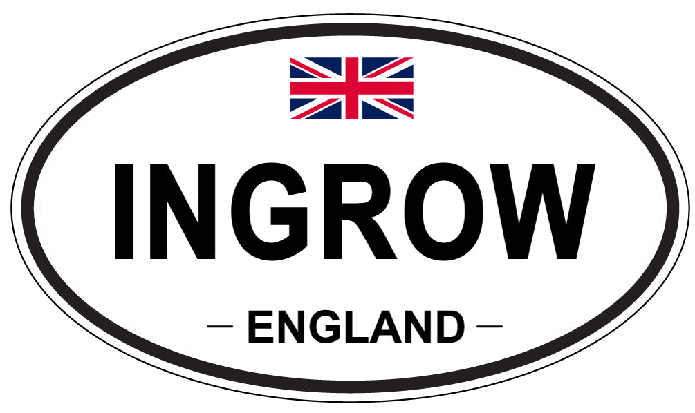 INGROW, England - Oval Magnet