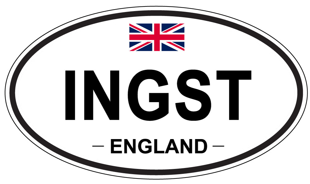 INGST, ENGLAND - Oval Sticker