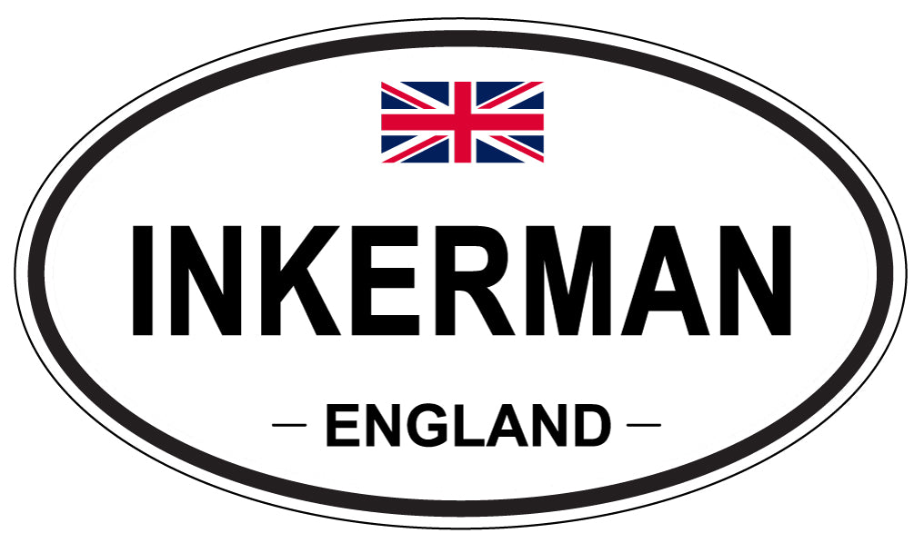 INKERMAN, England - Oval Magnet