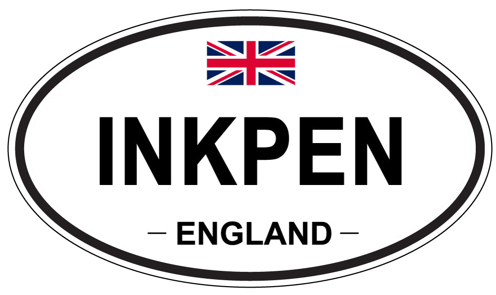 INKPEN, ENGLAND - Oval Sticker