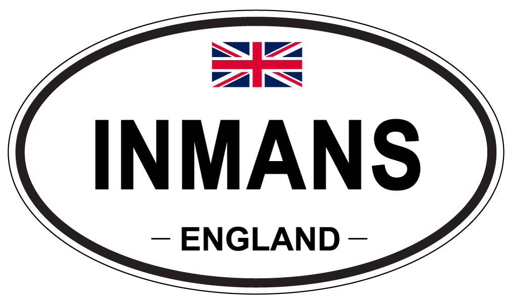 INMANS, England - Oval Magnet