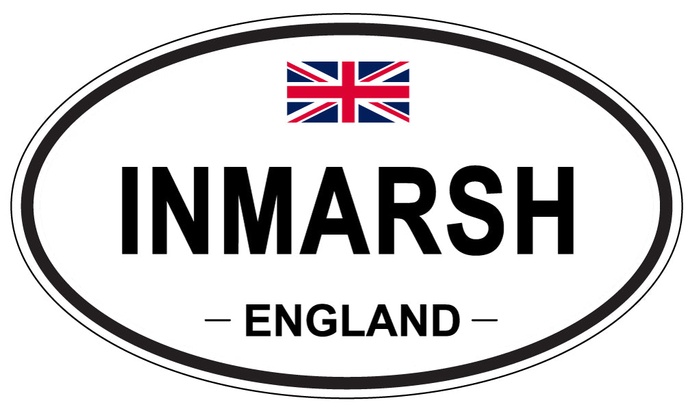 INMARSH, England - Oval Magnet