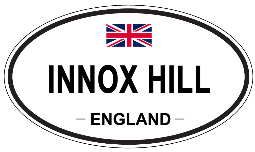 INNOX HILL, ENGLAND - Oval Sticker