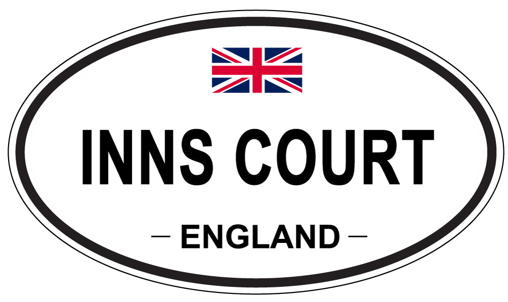 INNS COURT, ENGLAND - Oval Sticker