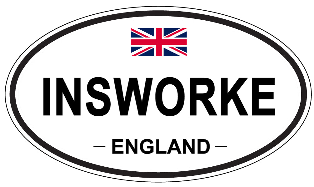INSWORKE, England - Oval Magnet