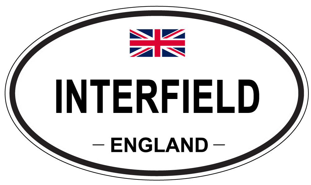 INTERFIELD, England - Oval Magnet