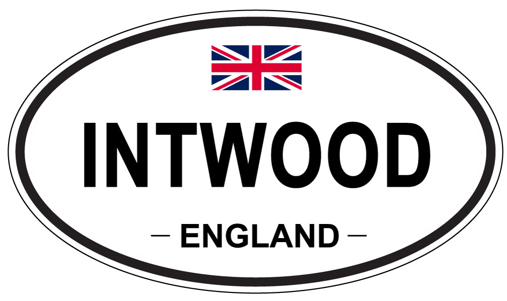 INTWOOD, ENGLAND - Oval Sticker