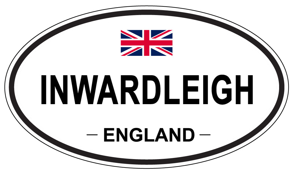 INWARDLEIGH, ENGLAND - Oval Sticker