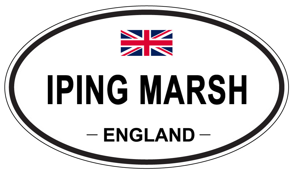 IPING MARSH, ENGLAND - Oval Sticker