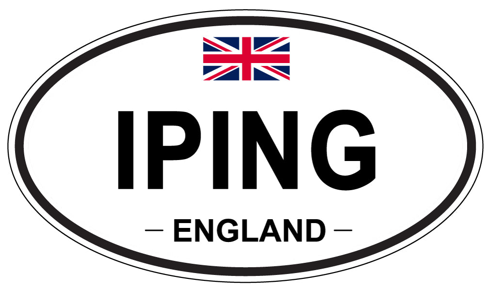 IPING, ENGLAND - Oval Sticker