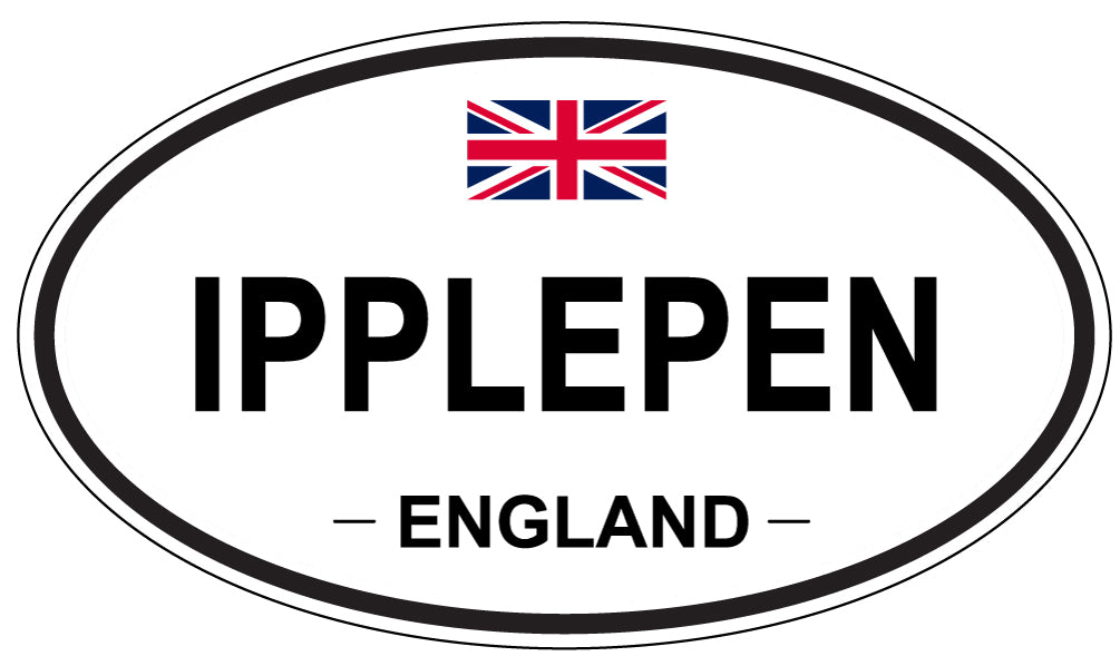 IPPLEPEN, ENGLAND - Oval Sticker