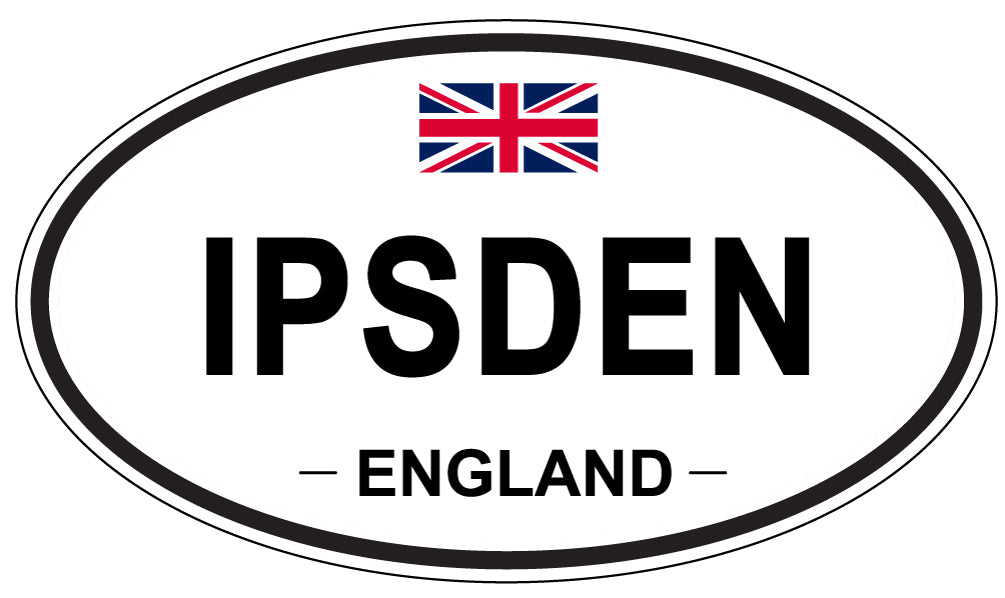 IPSDEN, ENGLAND - Oval Sticker