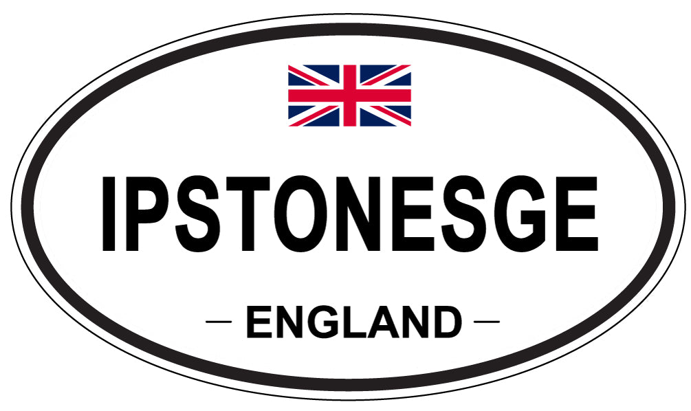 IPSTONESGE, ENGLAND - Oval Sticker