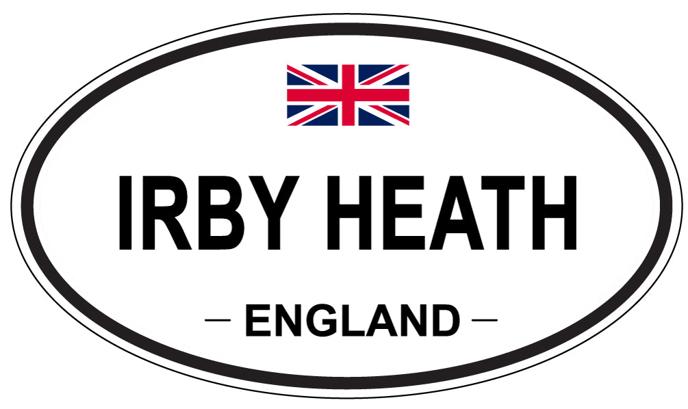 IRBY HEATH, ENGLAND - Oval Sticker