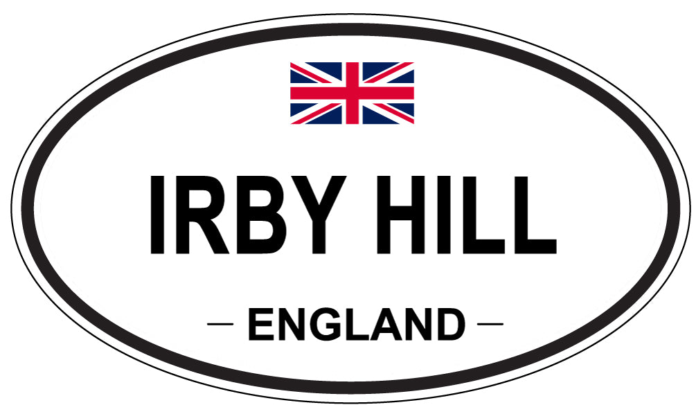 IRBY HILL, ENGLAND - Oval Sticker