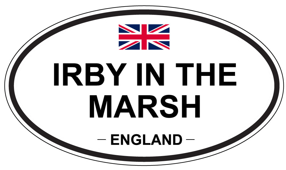 IRBY IN THE MARSH, England - Oval Magnet