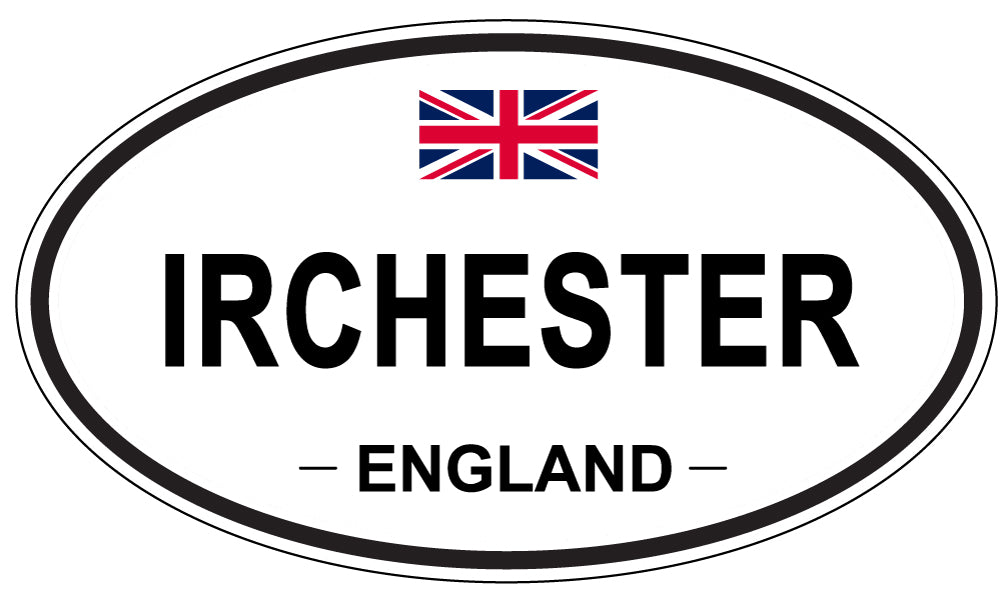 IRCHESTER, ENGLAND - Oval Sticker