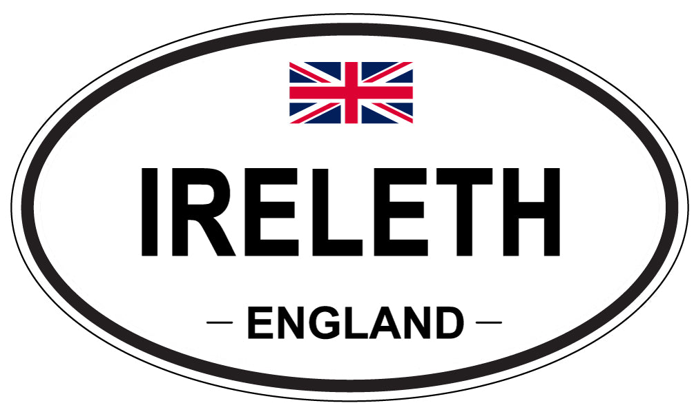 IRELETH, England - Oval Magnet
