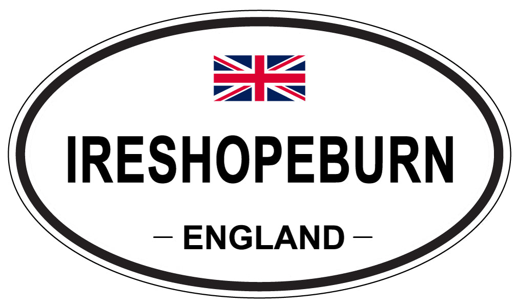 IRESHOPEBURN, ENGLAND - Oval Sticker