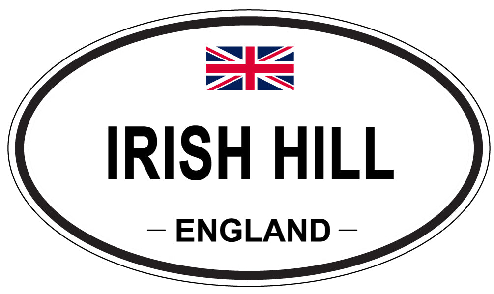 IRISH HILL, England - Oval Magnet