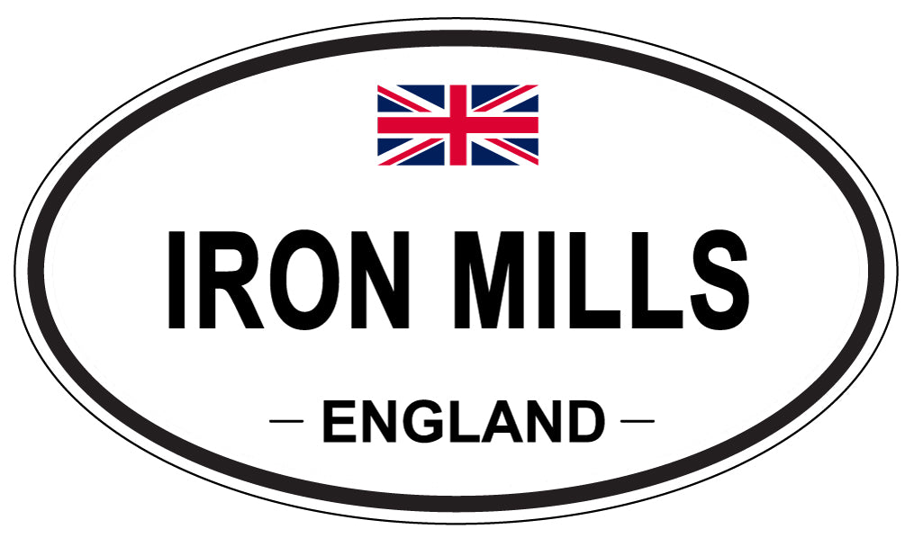IRON MILLS, England - Oval Magnet