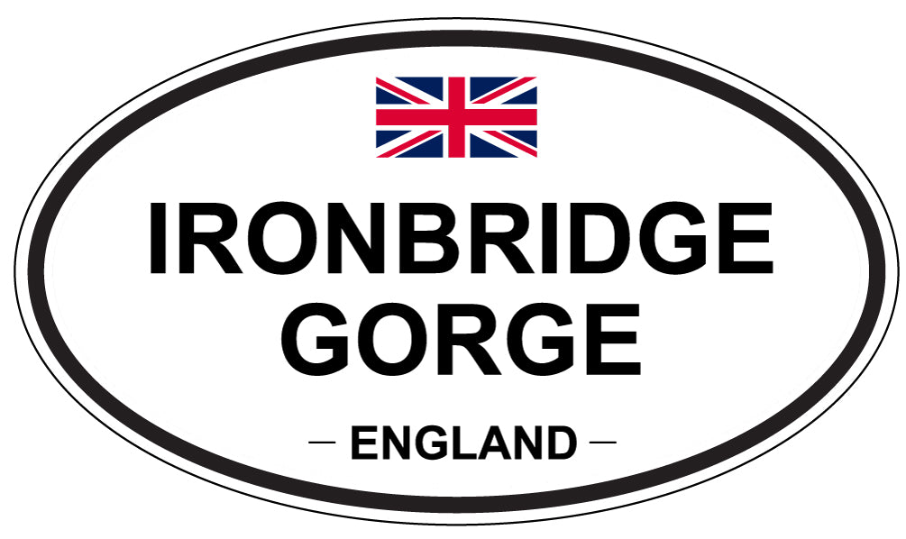 IRONBRIDGE GORGE, England - Oval Magnet