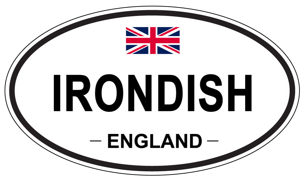 IRONDISH, England - Oval Magnet
