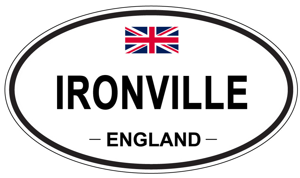 IRONVILLE, England - Oval Magnet