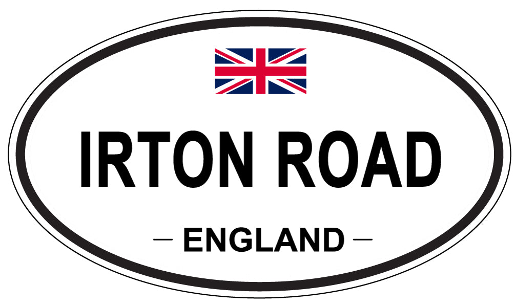 IRTON ROAD, England - Oval Magnet