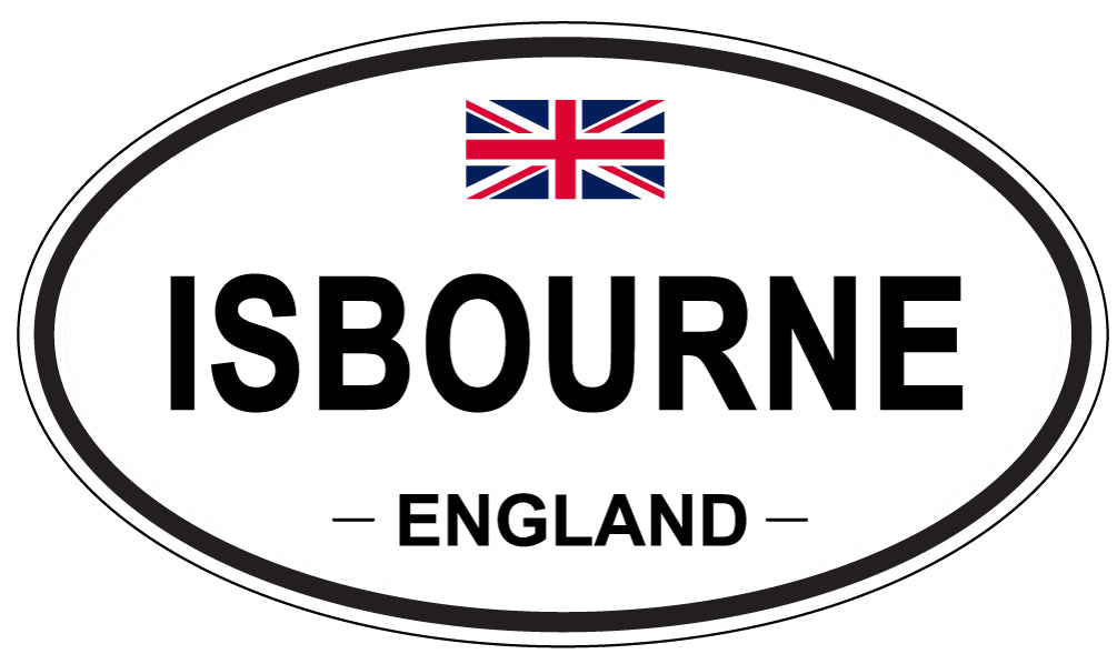 ISBOURNE, ENGLAND - Oval Sticker
