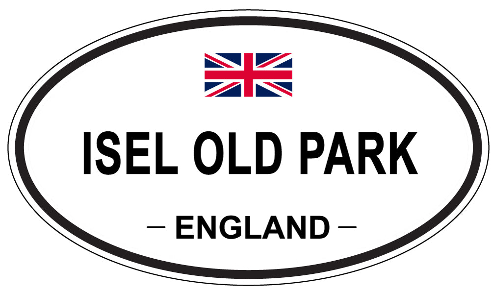 ISEL OLD PARK, England - Oval Magnet