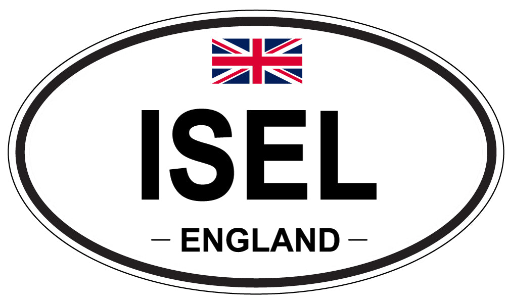 ISEL, ENGLAND - Oval Sticker