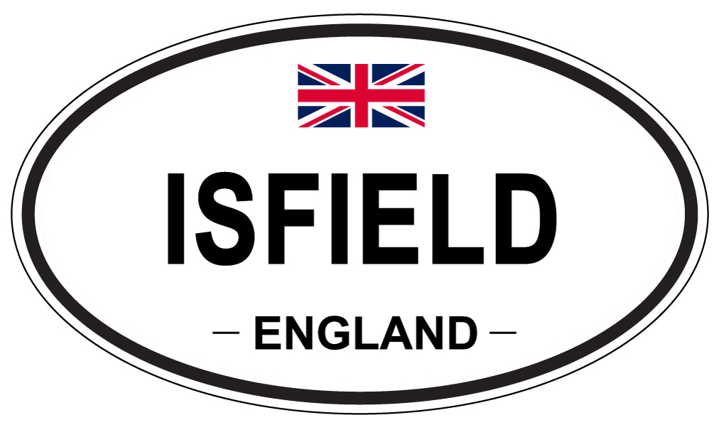 ISFIELD, ENGLAND - Oval Sticker
