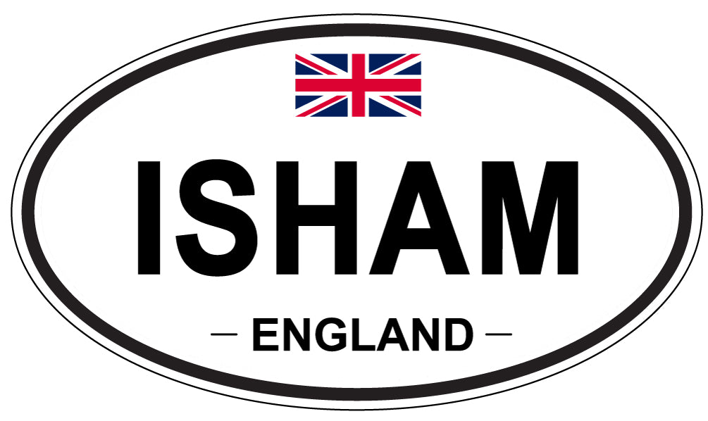 ISHAM, ENGLAND - Oval Sticker