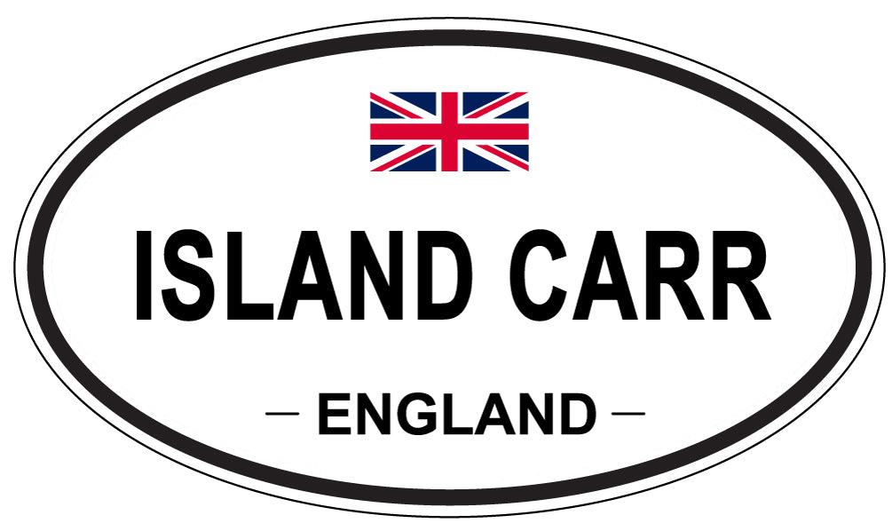 ISLAND CARR, ENGLAND - Oval Sticker