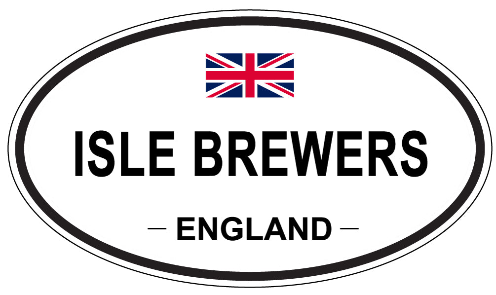 ISLE BREWERS, ENGLAND - Oval Sticker