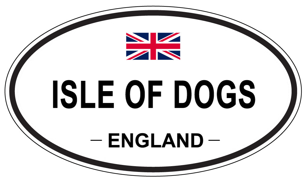 ISLE OF DOGS, England - Oval Magnet