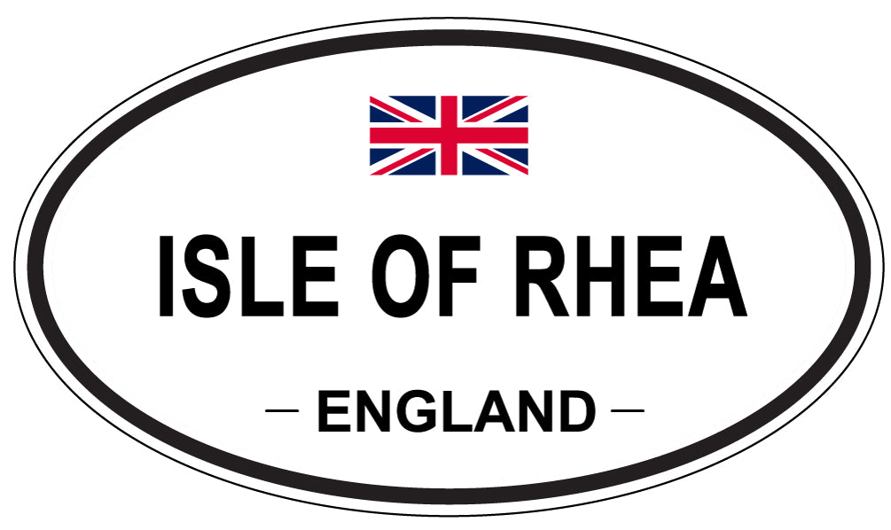 ISLE OF RHEA, England - Oval Magnet