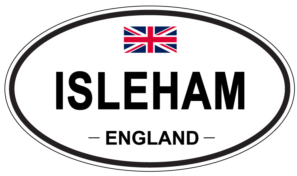 ISLEHAM, ENGLAND - Oval Sticker