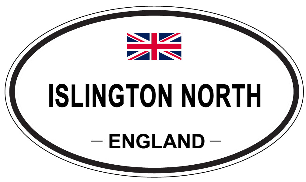 ISLINGTON NORTH, ENGLAND - Oval Sticker