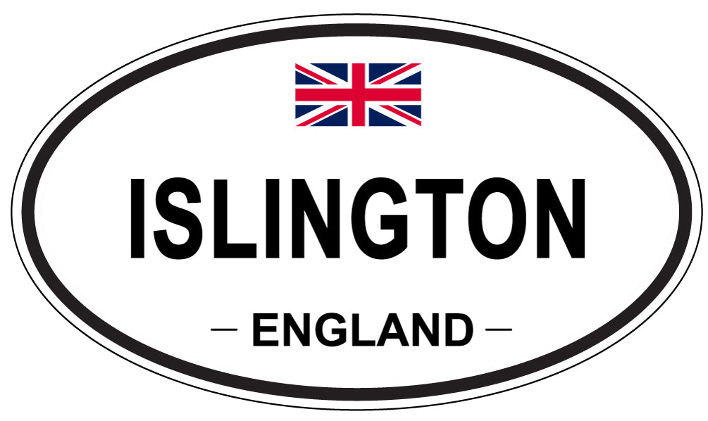 ISLINGTON, ENGLAND - Oval Sticker
