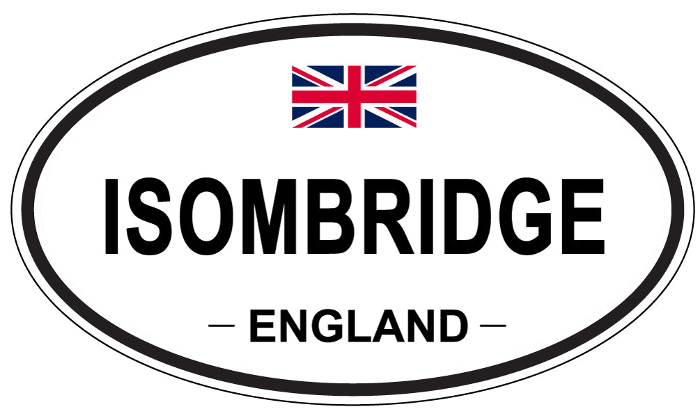 ISOMBRIDGE, ENGLAND - Oval Sticker