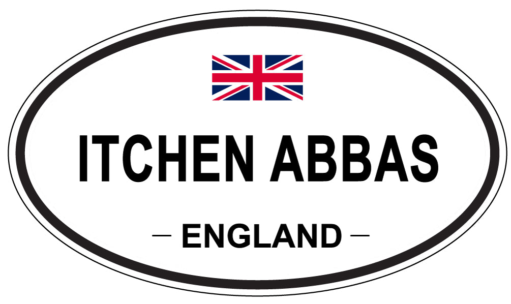 ITCHEN ABBAS, England - Oval Magnet
