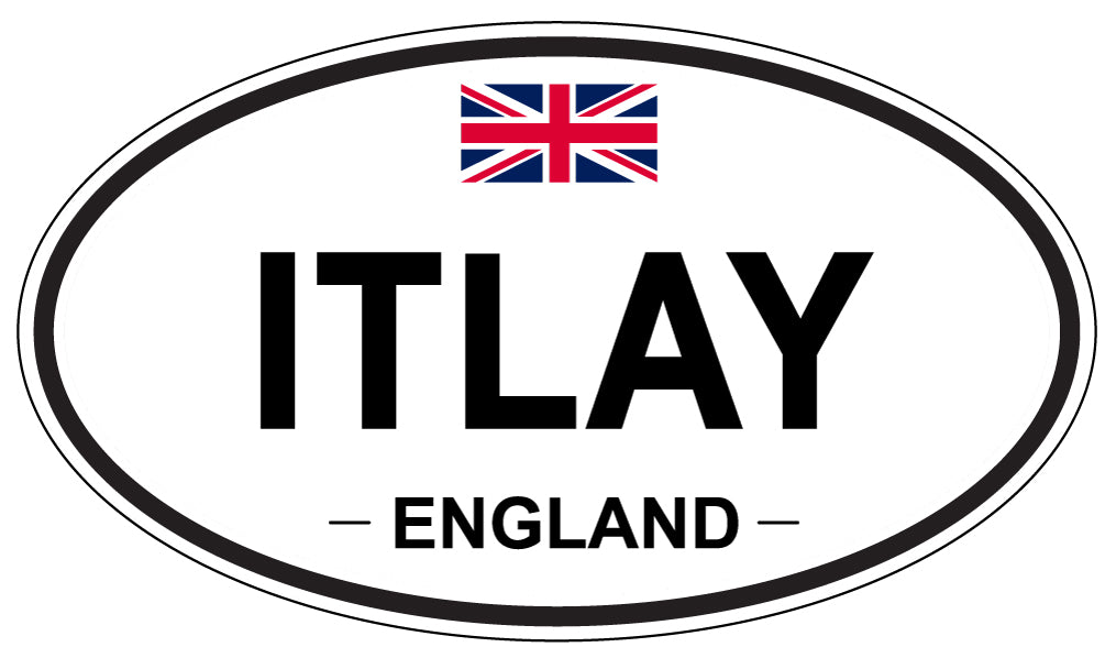 ITLAY, England - Oval Magnet