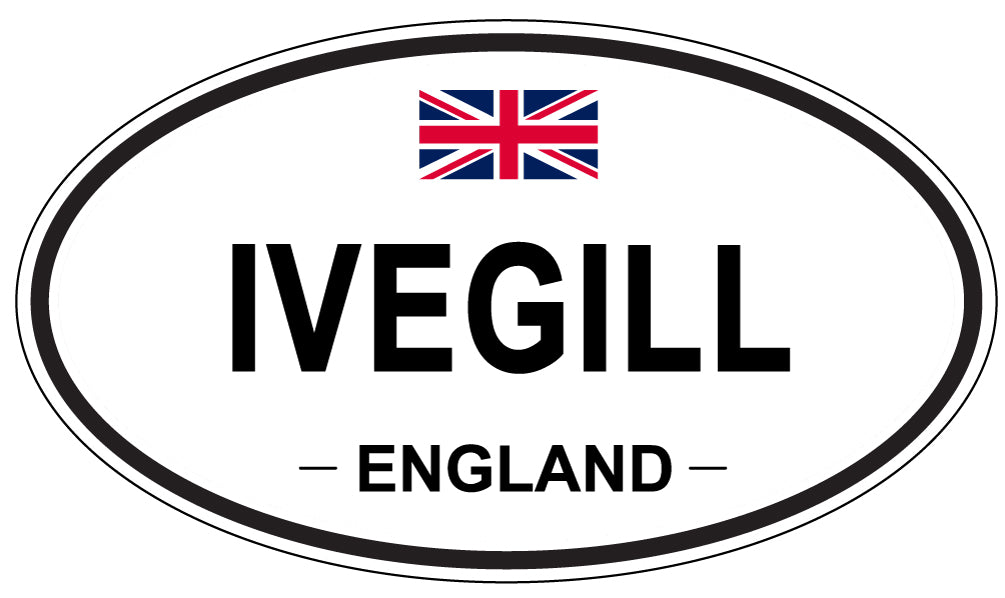 IVEGILL, ENGLAND - Oval Sticker