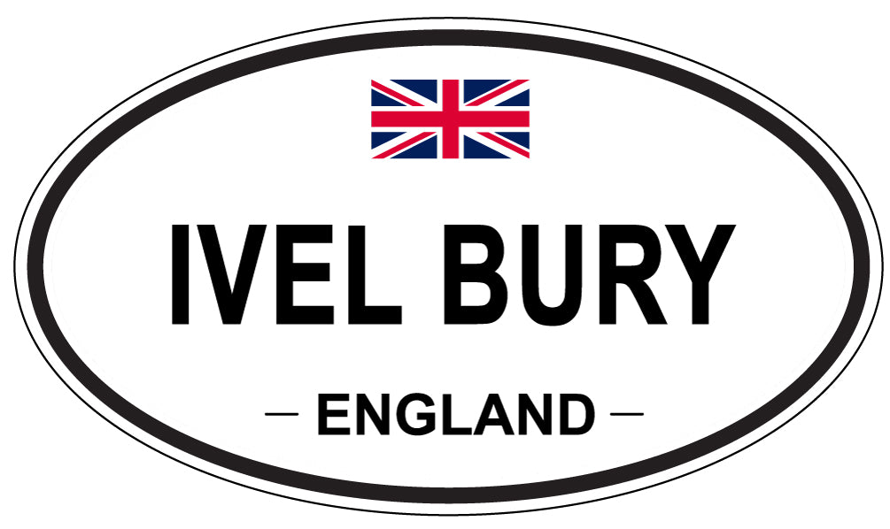 IVEL BURY, England - Oval Magnet