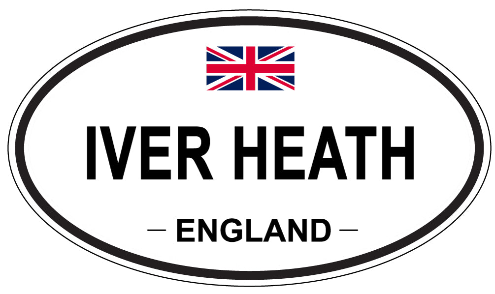 IVER HEATH, ENGLAND - Oval Sticker