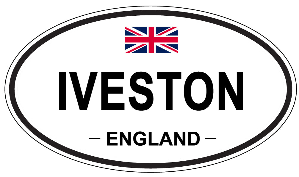 IVESTON, ENGLAND - Oval Sticker