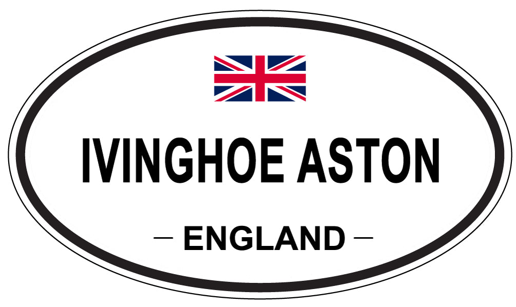 IVINGHOE ASTON, ENGLAND - Oval Sticker