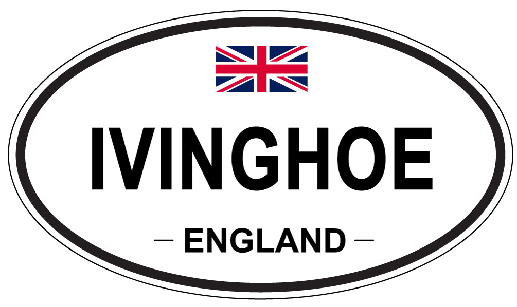 IVINGHOE, ENGLAND - Oval Sticker